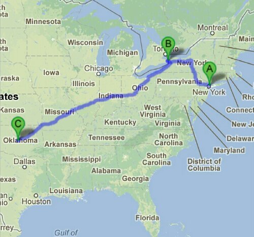 Résumé de la 1 ère partie du road trip