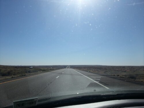 On the road in Arizona